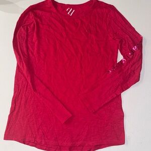 Vineyard vines, girls shirt, size 16 metallic